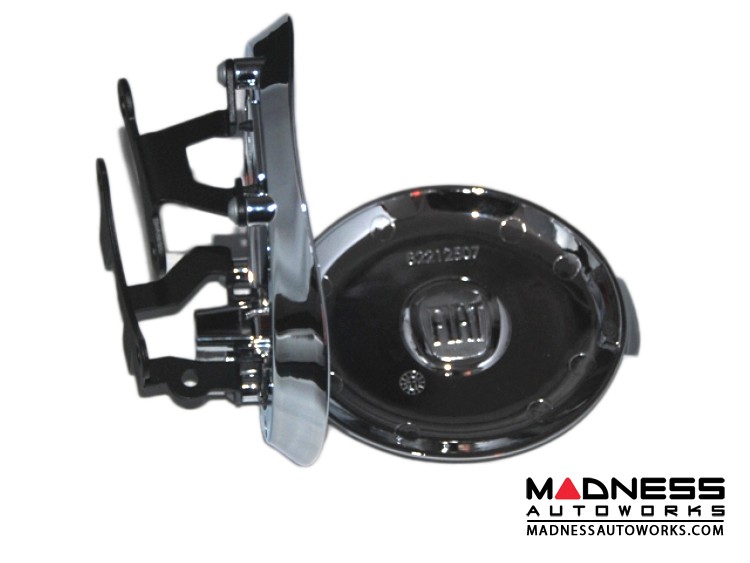 FIAT 500 Fuel Door Chrome w/ 500 Logo Genuine FIAT